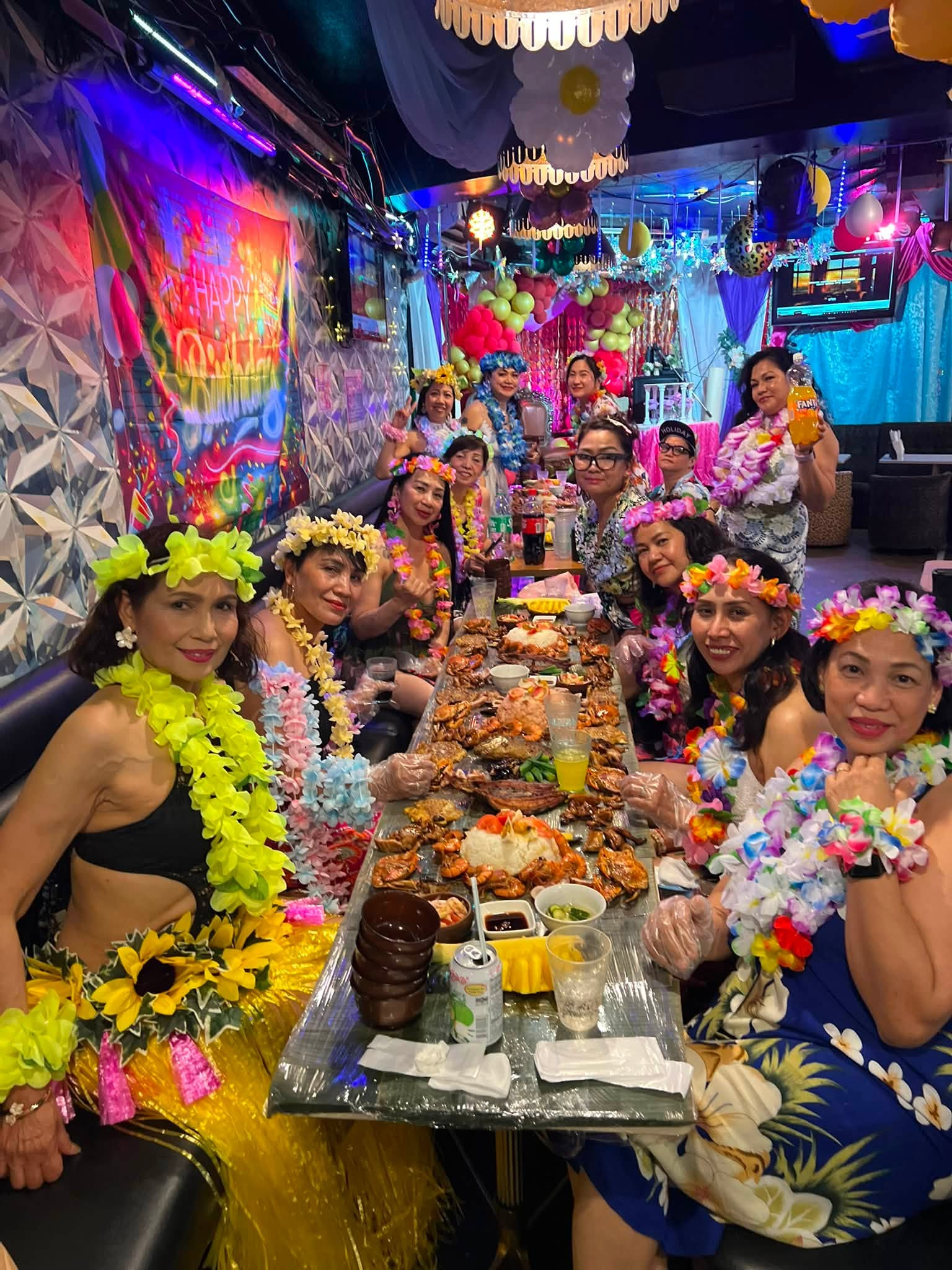 Celebration and boodle gathering at Isla Pamilya